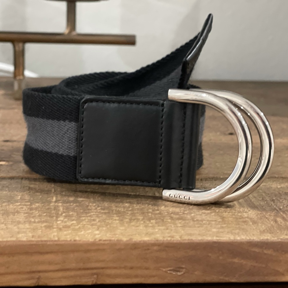COPY - Gucci Belt Black and Grey